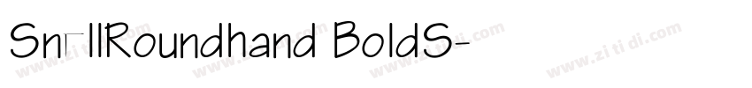 SnellRoundhand BoldS字体转换 SnellRoundhand BoldS字体转换